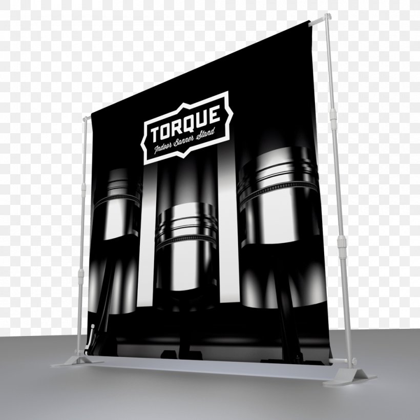 Banner Printing Torque Logo, PNG, 1000x1000px, Banner, Black And White, Brand, Exhibition, Logo Download Free