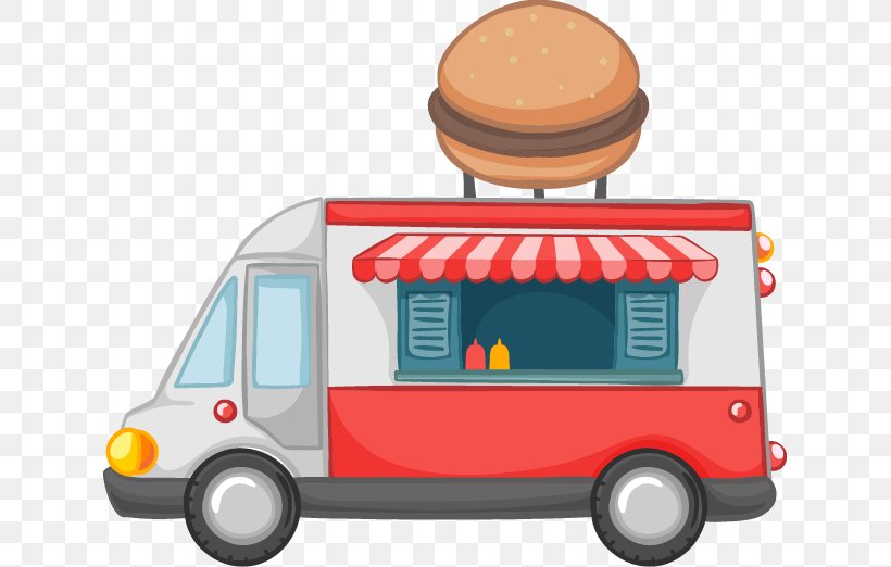 Hamburger Fast Food Download, PNG, 629x522px, Hamburger, Car, Cartoon, Fast Food, Food Truck Download Free