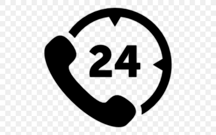 Telephone Call Customer Service Emergency Telephone Number Mobile Phones, PNG, 512x512px, 247 Service, Telephone Call, Area, Black And White, Brand Download Free