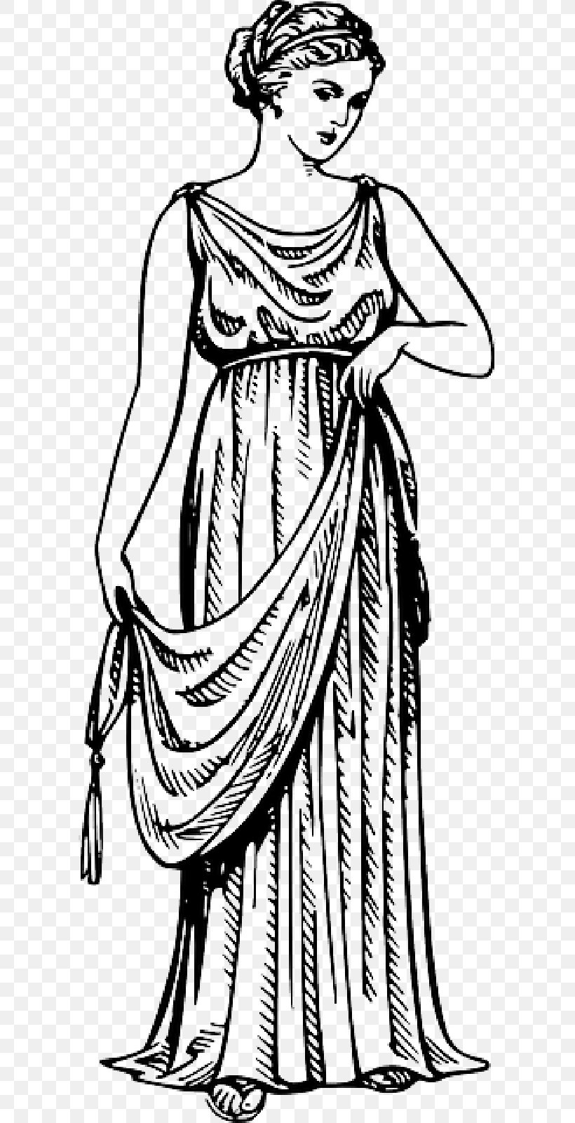 Ancient Greece Archaic Greece Robe Clothing Chiton, PNG, 800x1600px, Ancient Greece, Ancient Greek Art, Ancient History, Archaic Greece, Art Download Free