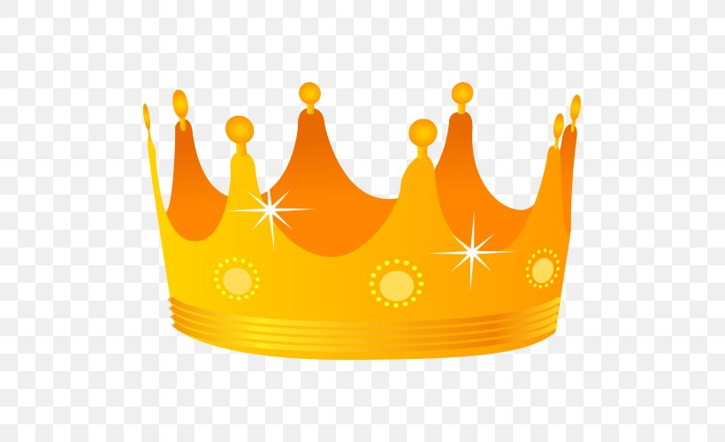 Euclidean Vector Crown, PNG, 500x500px, Crown, Computer Graphics, Imperial Crown, Orange, Stick Figure Download Free