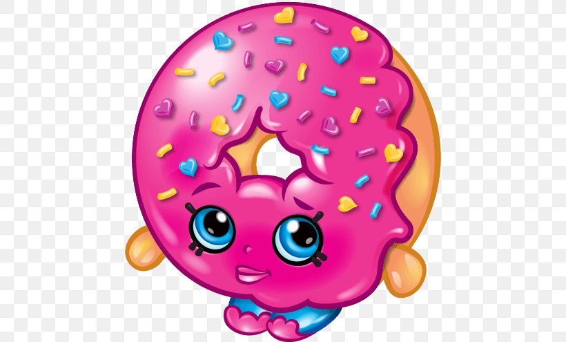 Shopkins Donuts Desktop Wallpaper Clip Art, PNG, 576x495px, Watercolor, Cartoon, Flower, Frame, Heart Download Free