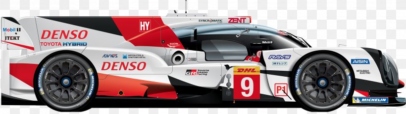 Toyota TS050 Hybrid Toyota GT-One 24 Hours Of Le Mans 2017 FIA World Endurance Championship, PNG, 3307x938px, 24 Hours Of Le Mans, Toyota Ts050 Hybrid, Auto Racing, Automotive Design, Automotive Exterior Download Free