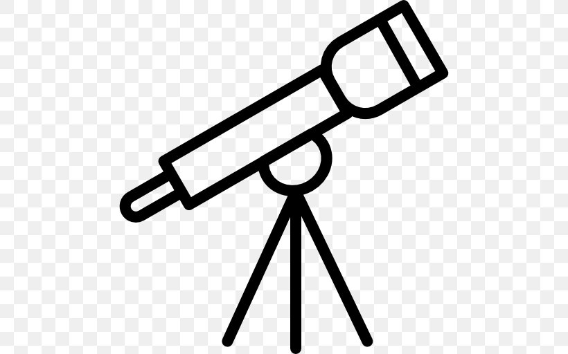 Observation Telescope Clip Art, PNG, 512x512px, Observation, Area, Black And White, Data, Science Download Free