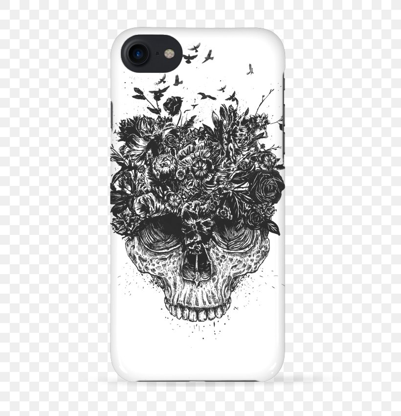 Skull T-shirt Design Samsung Galaxy S8 IPhone X, PNG, 690x850px, Skull, Art, Black, Black And White, Bluza Download Free