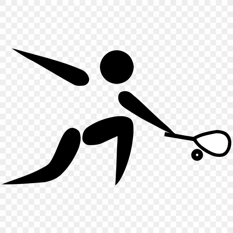Squash Sport Olympic Games 2014 Commonwealth Games Pictogram, PNG, 2000x2000px, Squash, Black, Black And White, Commonwealth Games, Monochrome Download Free