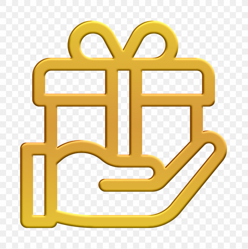 Gift Icon, PNG, 1232x1234px, Gift Icon, Line, Symbol, Yellow Download Free
