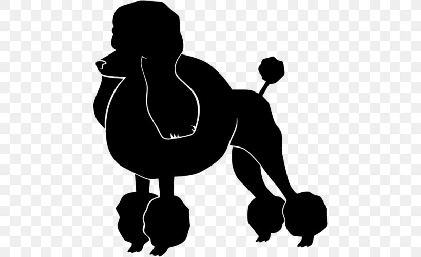 Standard Poodle The Poodle Silhouette Clip Art, PNG, 500x500px, Poodle, Arm, Black, Black And White, Carnivoran Download Free
