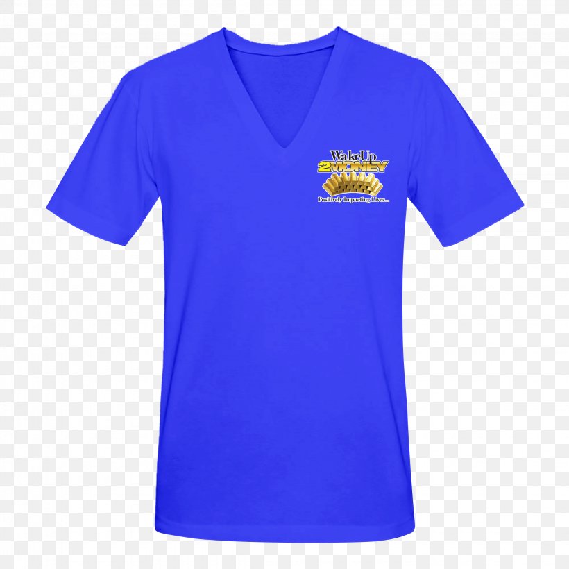T-shirt Neck Collar Sleeve Sports Fan Jersey, PNG, 2250x2250px, Tshirt, Active Shirt, Blue, Cobalt Blue, Collar Download Free