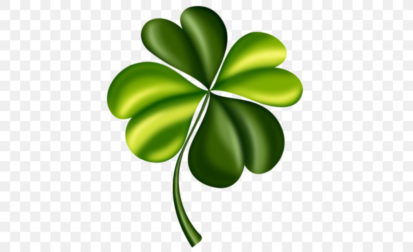 Four-leaf Clover Shamrock Saint Patrick's Day Clip Art, PNG, 413x500px, Fourleaf Clover, Clover, Flowering Plant, Green, Leaf Download Free