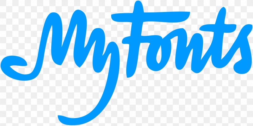 MyFonts Logo Graphic Designer Font, PNG, 1200x599px, Myfonts, Area, Bitstream Inc, Blue, Brand Download Free