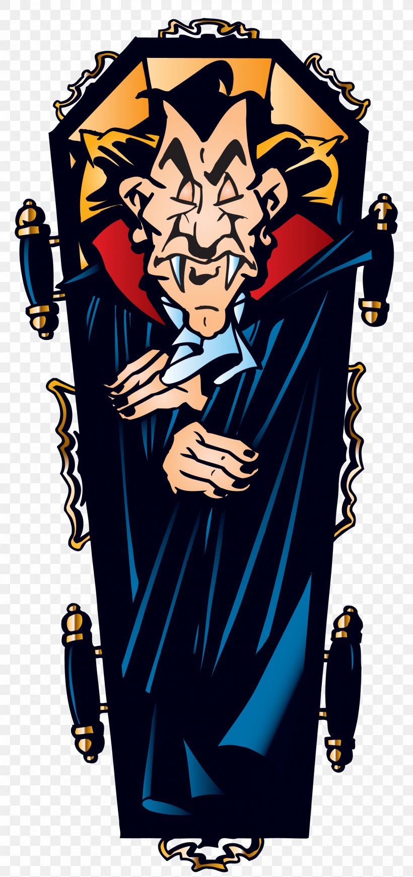 Count Dracula Coffin Vampire Halloween Film Series Clip Art, PNG, 1675x3560px, Count Dracula, Art, Cemetery, Coffin, Fictional Character Download Free