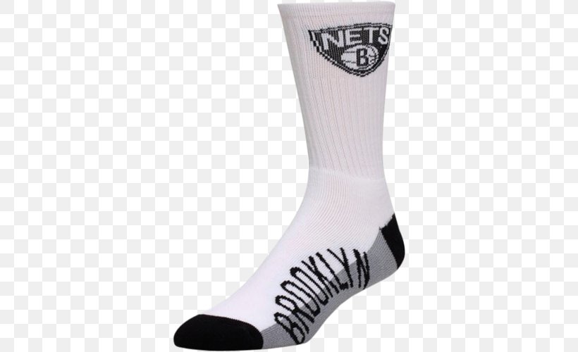 Sock NBA Clothing Mitchell & Ness Brooklyn Nets Crew Nike, PNG, 500x500px, Sock, Clothing, Drifit, Nba, Nike Download Free
