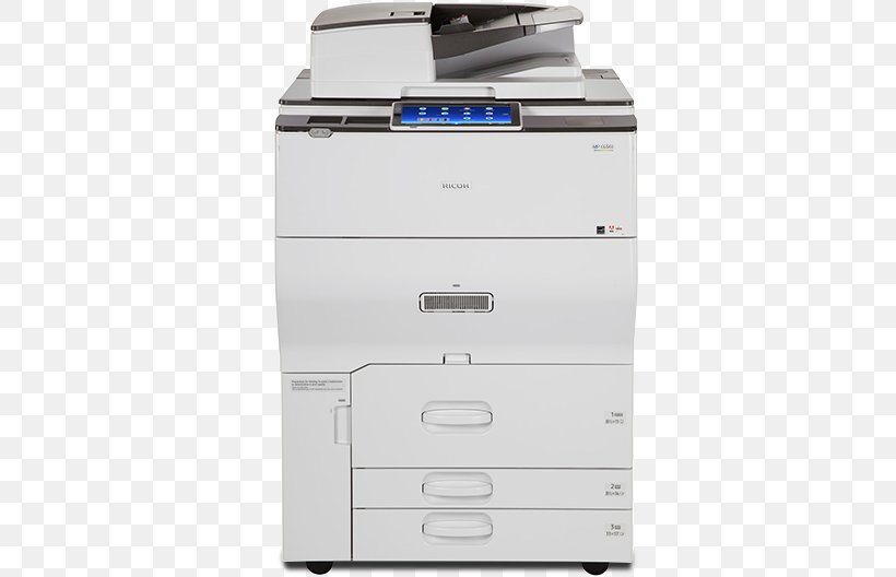 Multi-function Printer Ricoh Photocopier Managed Print Services, PNG, 504x528px, Multifunction Printer, Business, Document, Drawer, Energy Star Download Free