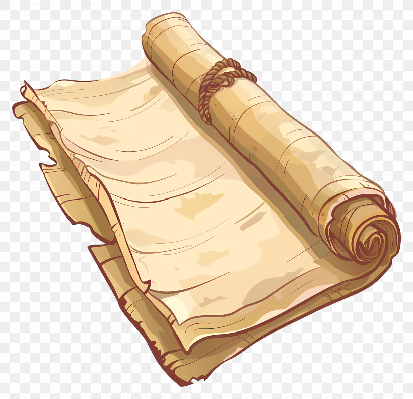 Ancient Scroll - Aged Scroll Document PNG