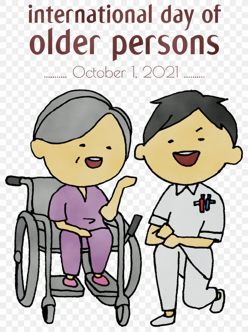 Cartoon Text Meter Patient, PNG, 2240x3000px, International Day For Older Persons, Ageing, Cartoon, Grandparents, Meter Download Free