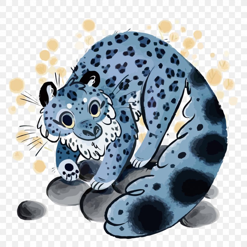 Clouded Leopard Snow Leopard Illustration, PNG, 1500x1500px, Leopard, Big Cats, Carnivoran, Cartoon, Cat Like Mammal Download Free