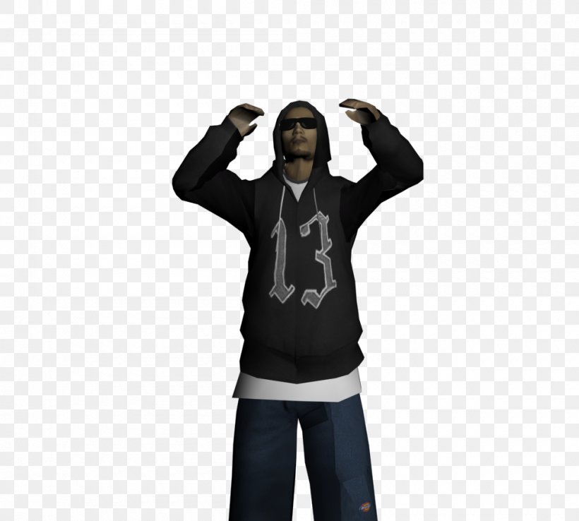 San Andreas Multiplayer Grand Theft Auto: San Andreas Computer Servers Hoodie, PNG, 1000x900px, San Andreas Multiplayer, Arm, Ballas, Black, Clothing Download Free