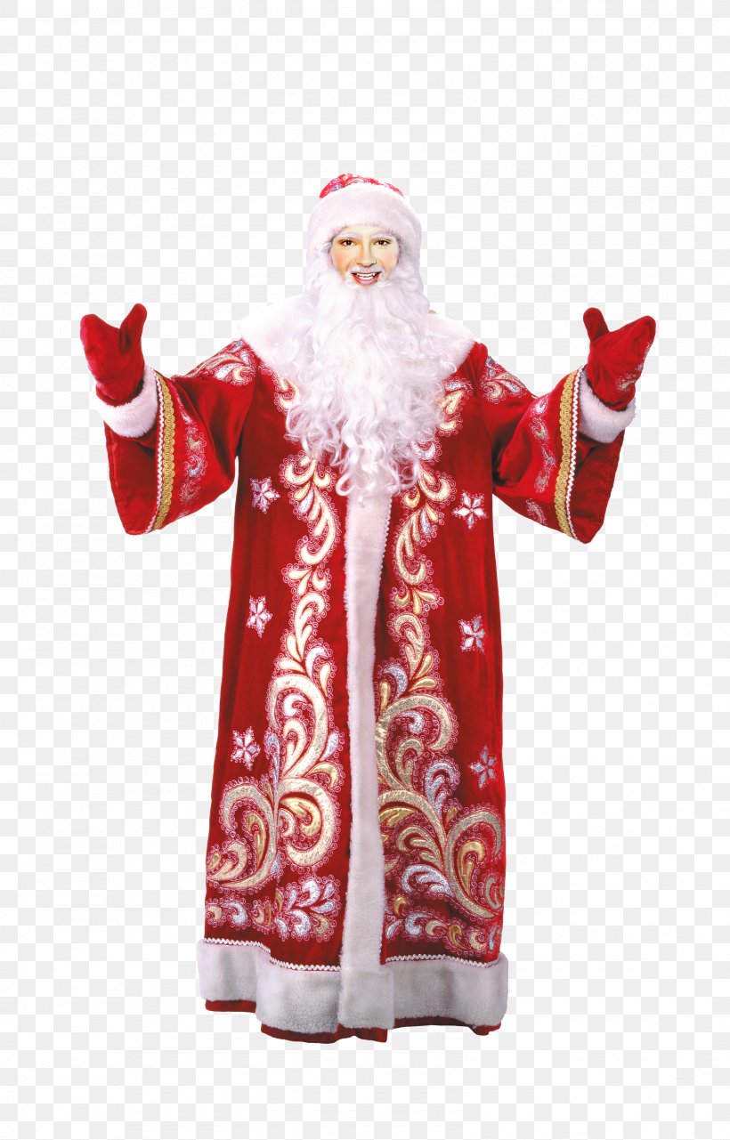 Santa Claus Ded Moroz Snegurochka Christmas Ornament Costume, PNG, 1600x2500px, Santa Claus, Christmas, Christmas Decoration, Christmas Ornament, Costume Download Free