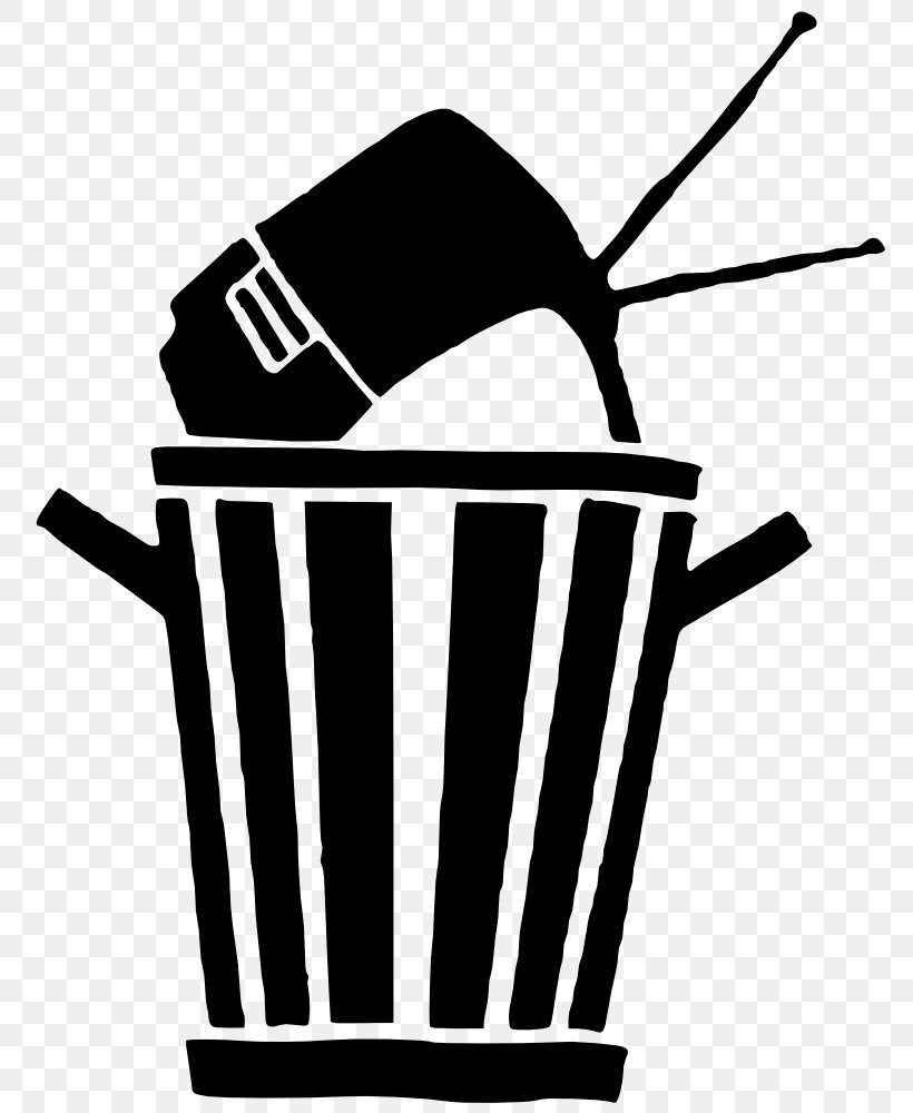 Waste Container Television Clip Art, PNG, 776x1000px, Waste, Black, Black And White, Brand, Drawing Download Free