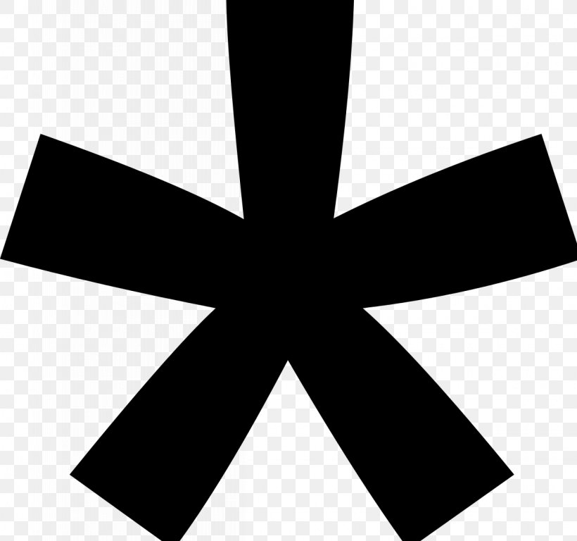 Symbol, PNG, 1200x1125px, Asterisk, Black, Black And White, Cross, Information Download Free