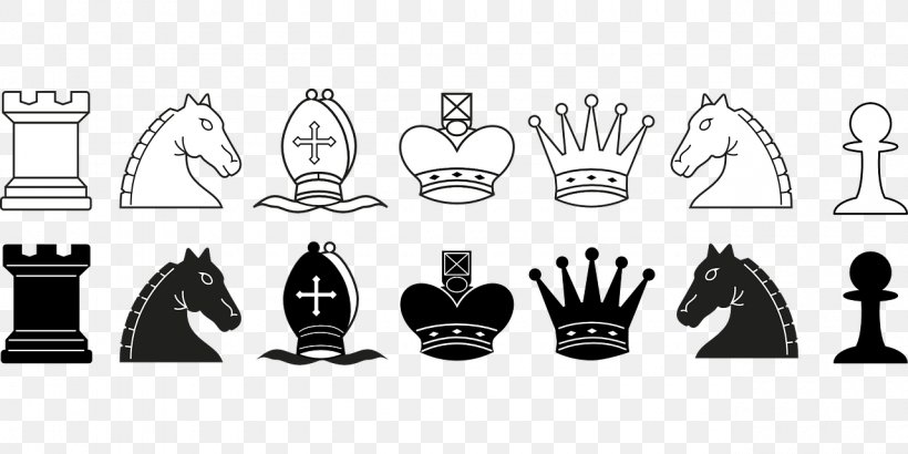 Chess Piece Knight King Bishop, PNG, 1280x640px, Chess, Bishop, Black And White, Brand, Chess Piece Download Free