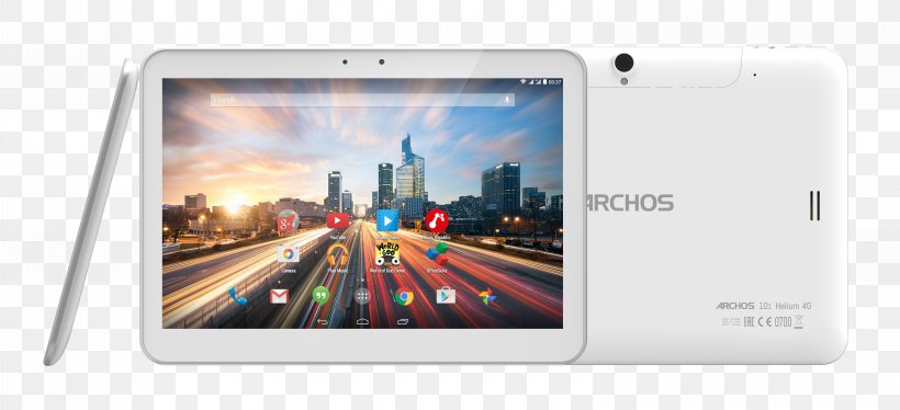 Archos 101 Internet Tablet 4G Smartphone Android 3G, PNG, 6191x2826px, Archos 101 Internet Tablet, Android, Archos, Archos 70, Communication Device Download Free
