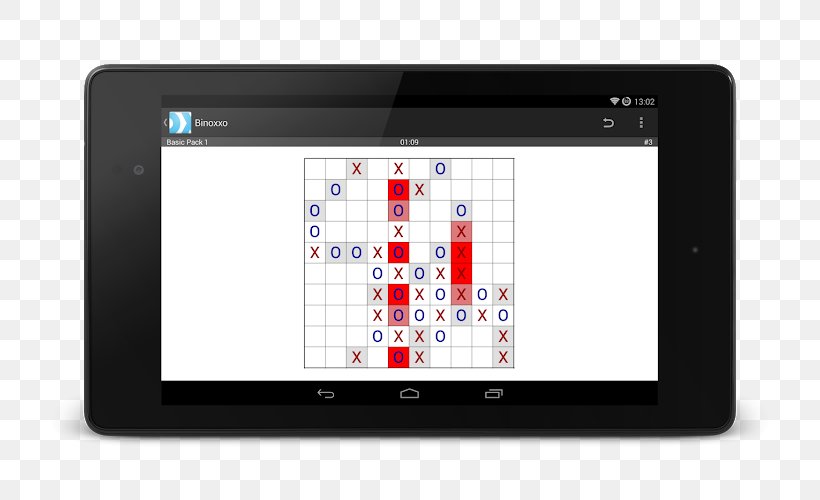 Binoxxo Tablet Computers Binary Sudoku Android, PNG, 750x500px, Tablet Computers, Android, Display Device, Electronic Device, Electronics Download Free