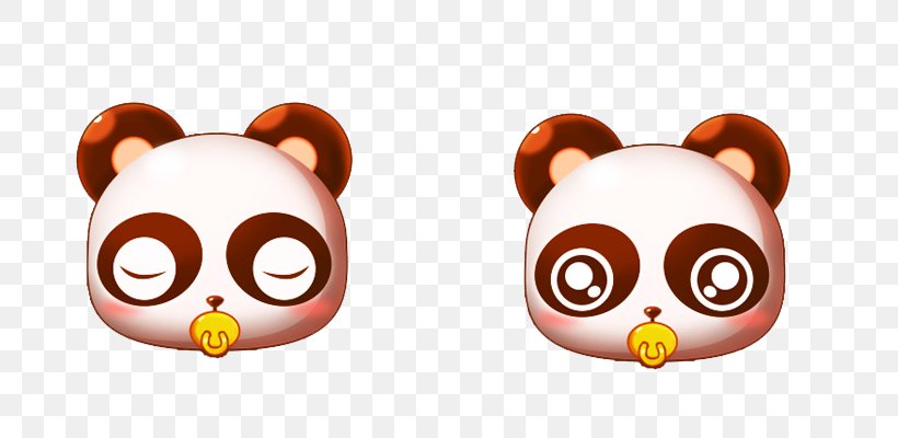 Giant Panda Cuteness Face Icon, PNG, 800x400px, Giant Panda, Cuteness, Face, Orange, Snout Download Free