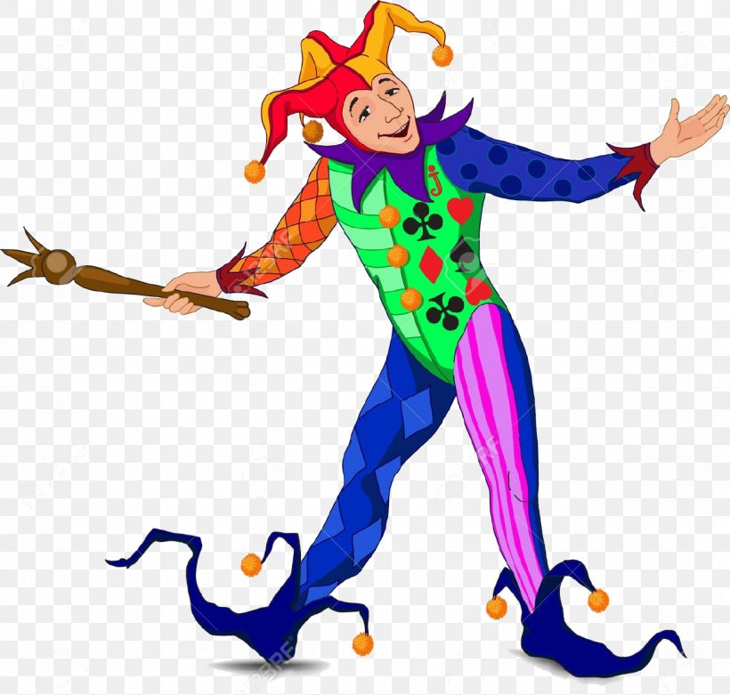 Joker Clip Art Clown Vector Graphics Jester, PNG, 1300x1239px, Watercolor, Cartoon, Flower, Frame, Heart Download Free