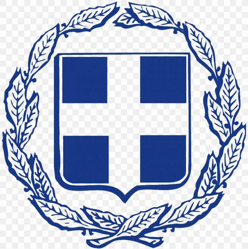 Coat Of Arms Of Greece Greek Cuisine Foreign Policy, PNG, 860x862px, Greece, Area, Black And White, Brand, Coat Of Arms Download Free