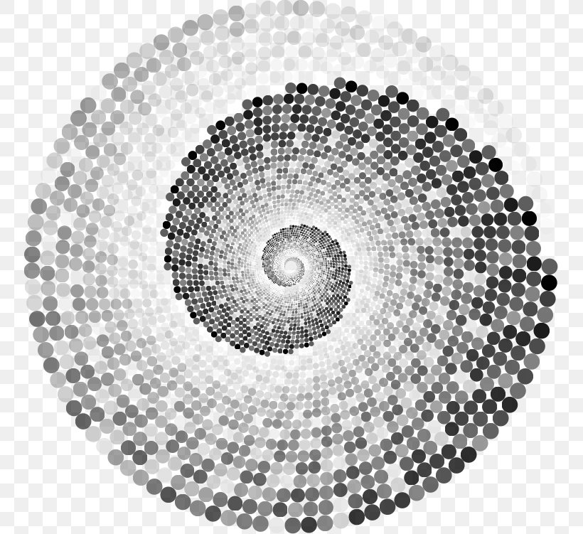 Grayscale Circle Spiral Geometry Vortex, PNG, 751x751px, Grayscale, Black And White, Doily, Geometric Shape, Geometry Download Free