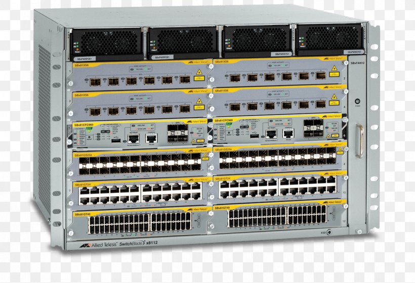 Network Switch Allied Telesis Multilayer Switch Computer Network Switchblade, PNG, 1200x822px, 10 Gigabit Ethernet, Network Switch, Allied Telesis, Computer Cluster, Computer Network Download Free