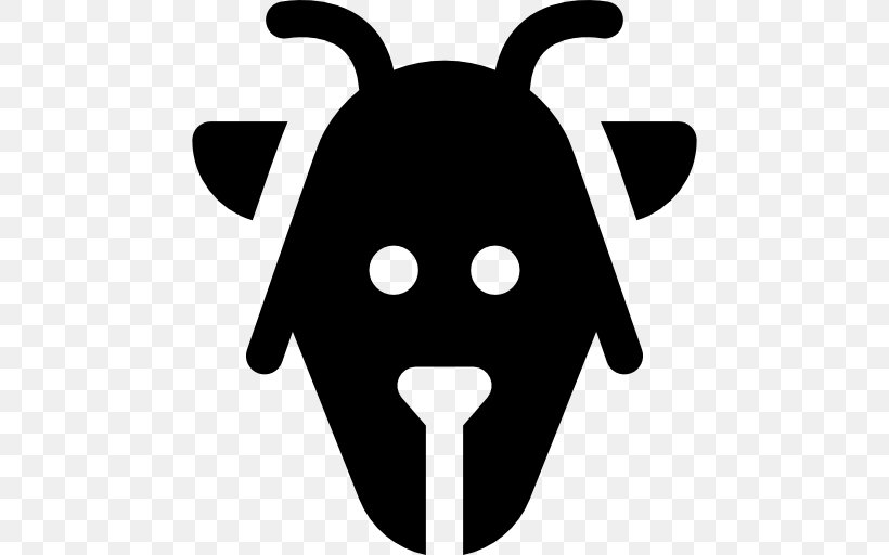Snout Cattle Silhouette Headgear Clip Art, PNG, 512x512px, Snout, Black And White, Cattle, Cattle Like Mammal, Character Download Free