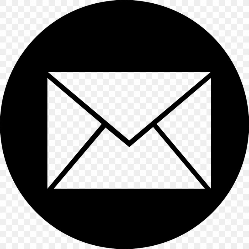 Email Address Electronic Mailing List Clip Art, PNG, 980x980px, Email, Area, Black, Black And White, Bounce Address Download Free