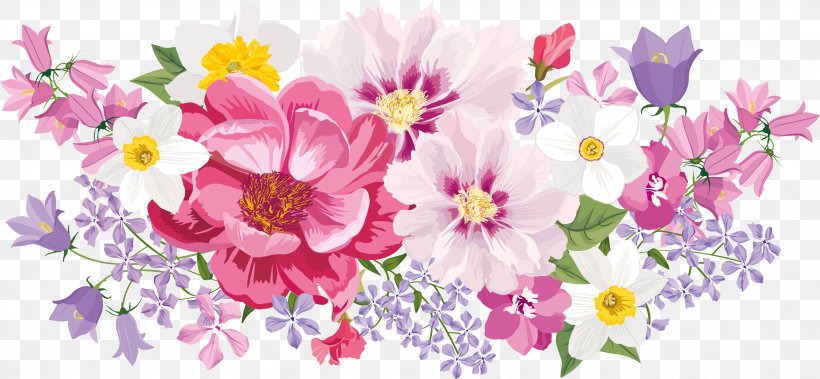 Floral Design Flower Clip Art, PNG, 3451x1599px, Floral Design, Annual Plant, Blossom, Branch, Color Download Free