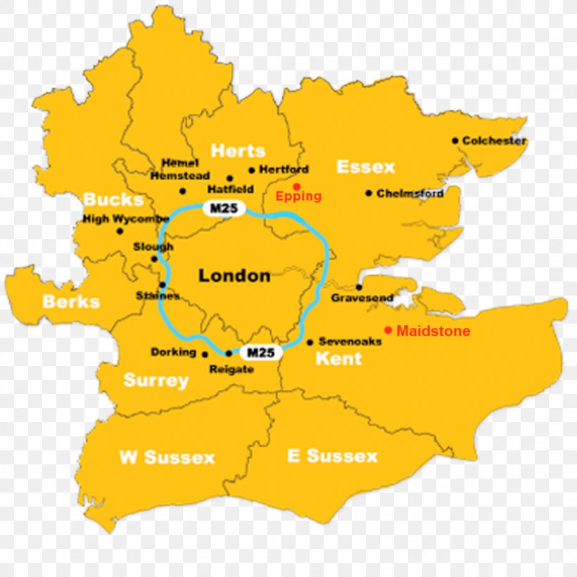 Home Counties M25 Motorway Map Surrey County, PNG, 1024x1024px, Home Counties, Area, Berkshire, Buckinghamshire, County Download Free