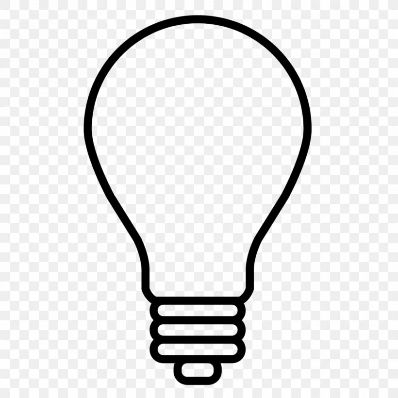 Incandescent Light Bulb LED Lamp Clip Art, PNG, 1140x1140px, Light, Black, Black And White, Compact Fluorescent Lamp, Edison Screw Download Free