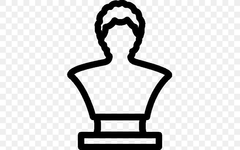 Download Bust, PNG, 512x512px, Bust, Artwork, Black And White, Silhouette, Sitting Download Free