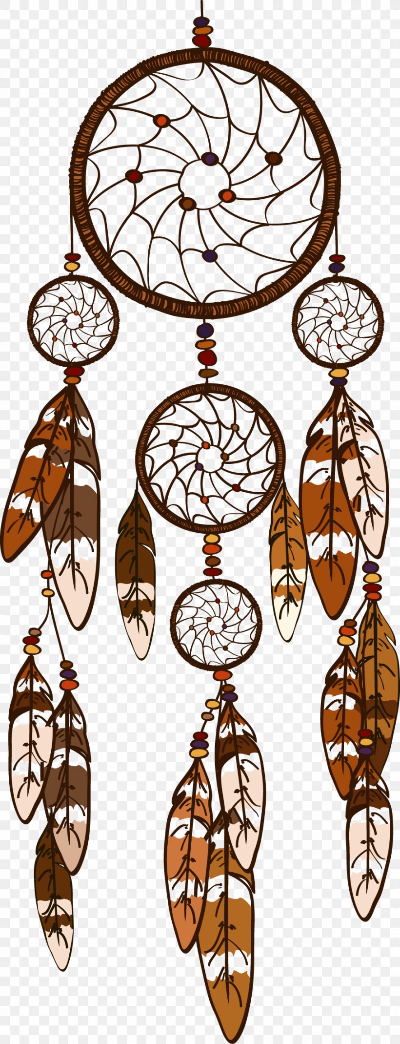 Dreamcatcher Feather Illustration, PNG, 906x2363px, Dreamcatcher, Drawing, Feather, Ornament, Royaltyfree Download Free