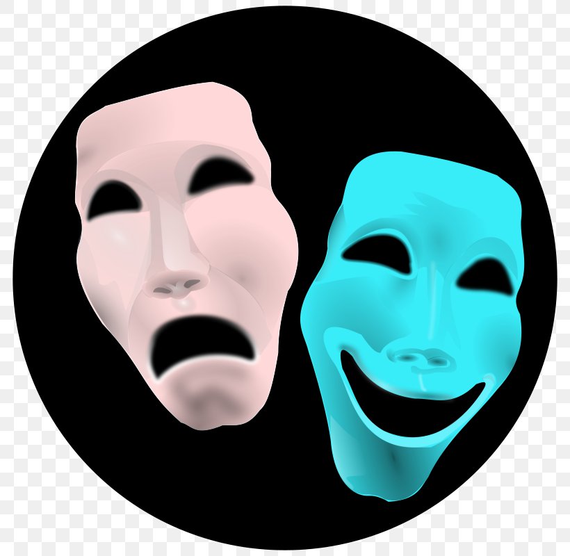 Theatre Mask Drama Clip Art, PNG, 800x800px, Theatre, Art, Cinema, Comedy, Drama Download Free