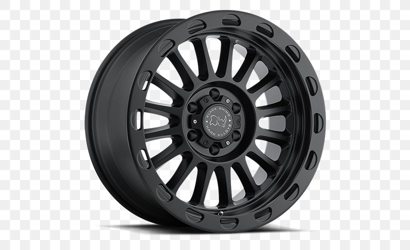 Black Rhinoceros Custom Wheel Alloy Wheel, PNG, 500x500px, Rhinoceros, Alloy, Alloy Wheel, Auto Part, Automotive Tire Download Free
