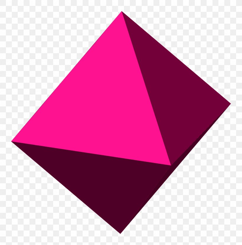 Octahedron Three-dimensional Space Mathematics Polyhedron, PNG, 1088x1100px, Octahedron, Art Paper, Ball, Geometry, Magenta Download Free