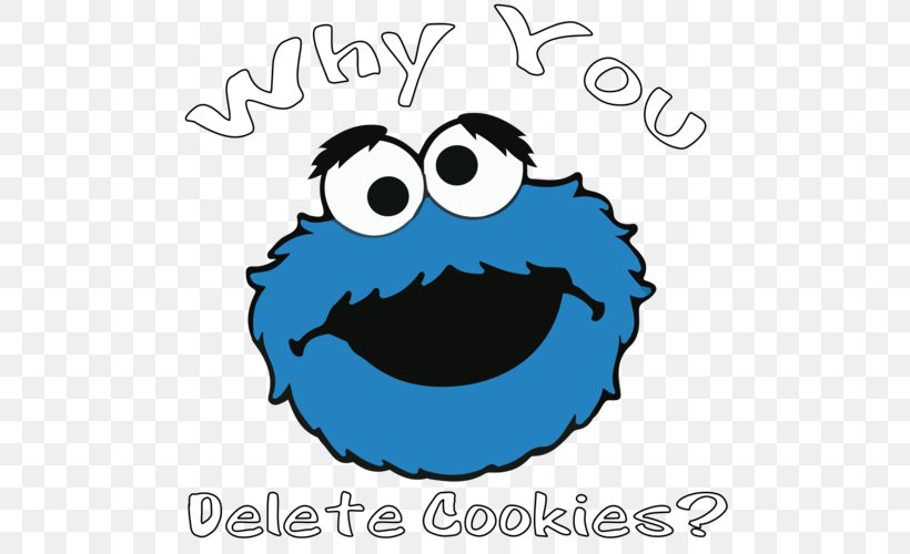 Happy Birthday, Cookie Monster Biscuits T-shirt Clip Art, PNG, 500x500px, Cookie Monster, Area, Artwork, Biscuits, Black And White Download Free