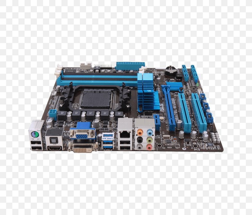 Motherboard Central Processing Unit Computer Hardware ASUS M5A78L-M/USB3 Socket AM3+, PNG, 700x700px, Motherboard, Advanced Micro Devices, Central Processing Unit, Chipset, Computer Download Free