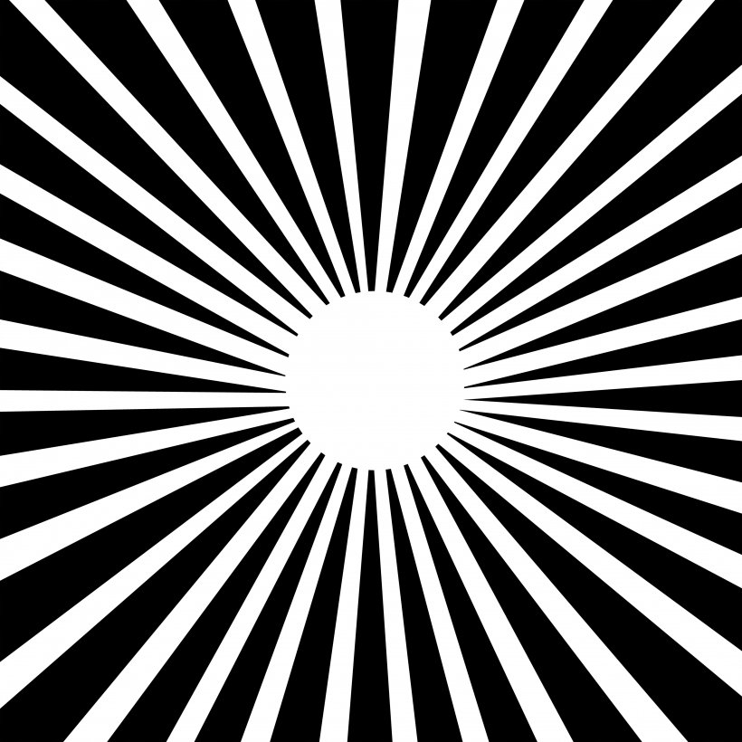 Black And White Line Art Clip Art, PNG, 4000x4000px, Black And White, Black, Drawing, Explosion, Free Content Download Free