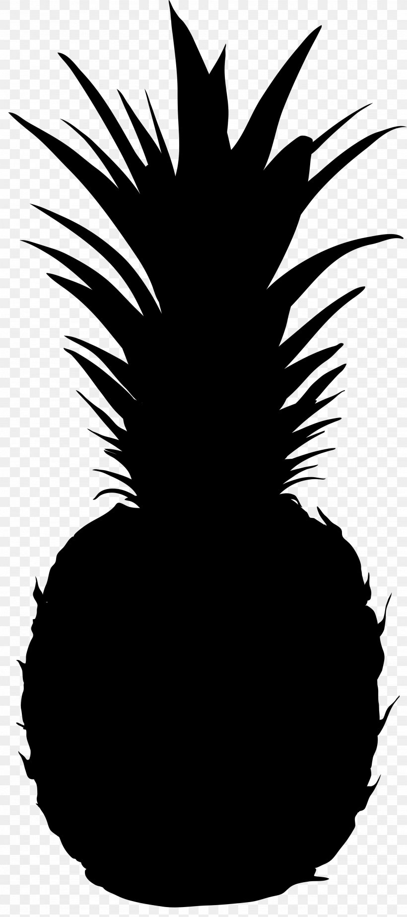 Clip Art Vector Graphics Silhouette Pineapple Illustration, PNG, 2666x6000px, Silhouette, Ananas, Arecales, Art, Black Download Free
