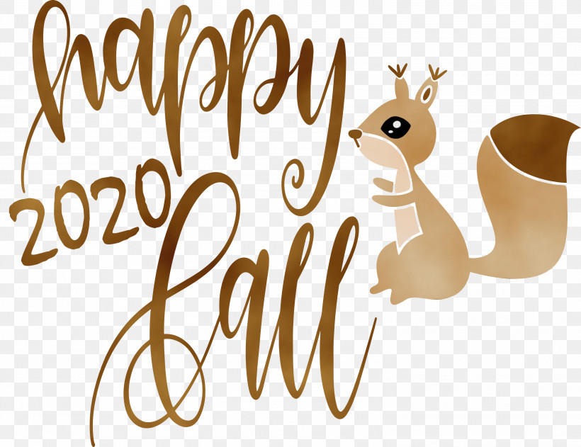 Logo Deer Dog Font Text, PNG, 2999x2310px, Happy Autumn, Deer, Dog, Happy Fall, Logo Download Free