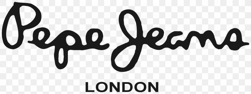 Pepe Jeans Logo Clothing Denim, PNG, 1382x520px, Pepe Jeans, Area, Black, Black And White, Brand Download Free
