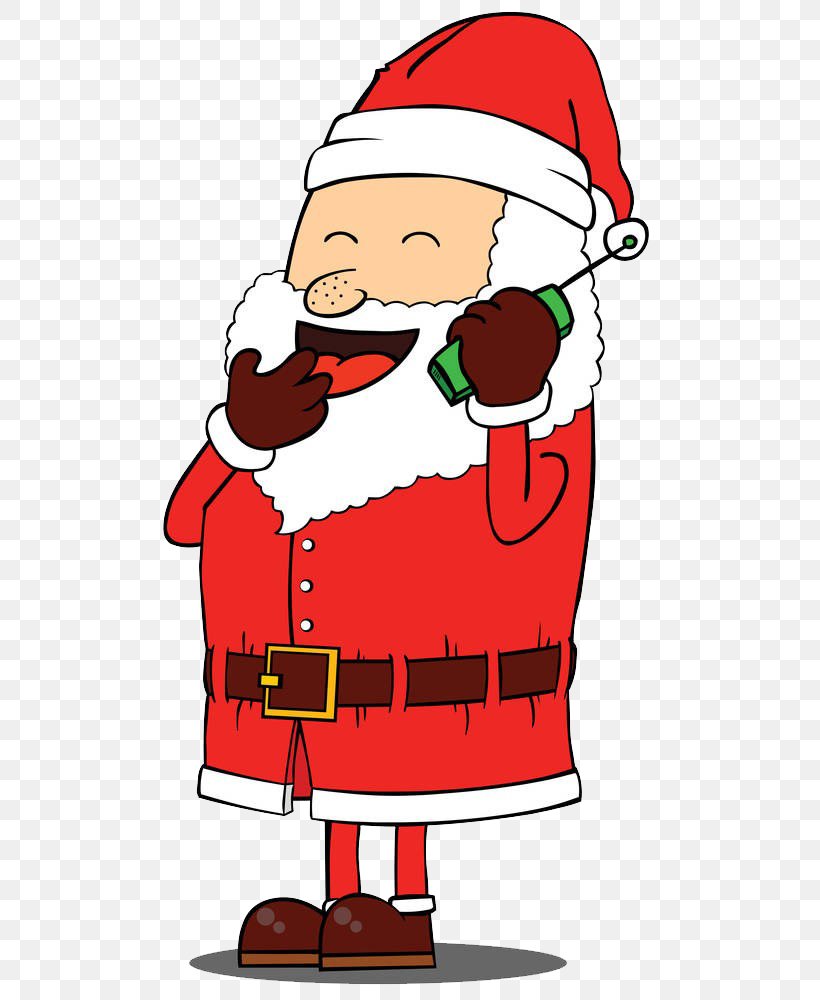 Santa Claus Telephone Photography Illustration, PNG, 532x1000px, Santa Claus, Area, Art, Artwork, Christmas Download Free